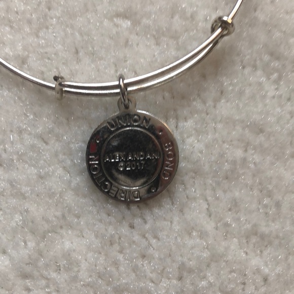 Alex and Ani Silver Bracelet with charm - Picture 4 of 5